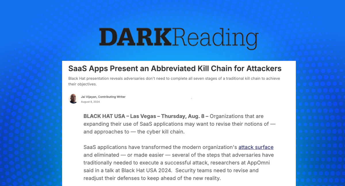 SaaS Apps Present an Abbreviated Kill Chain for Attackers