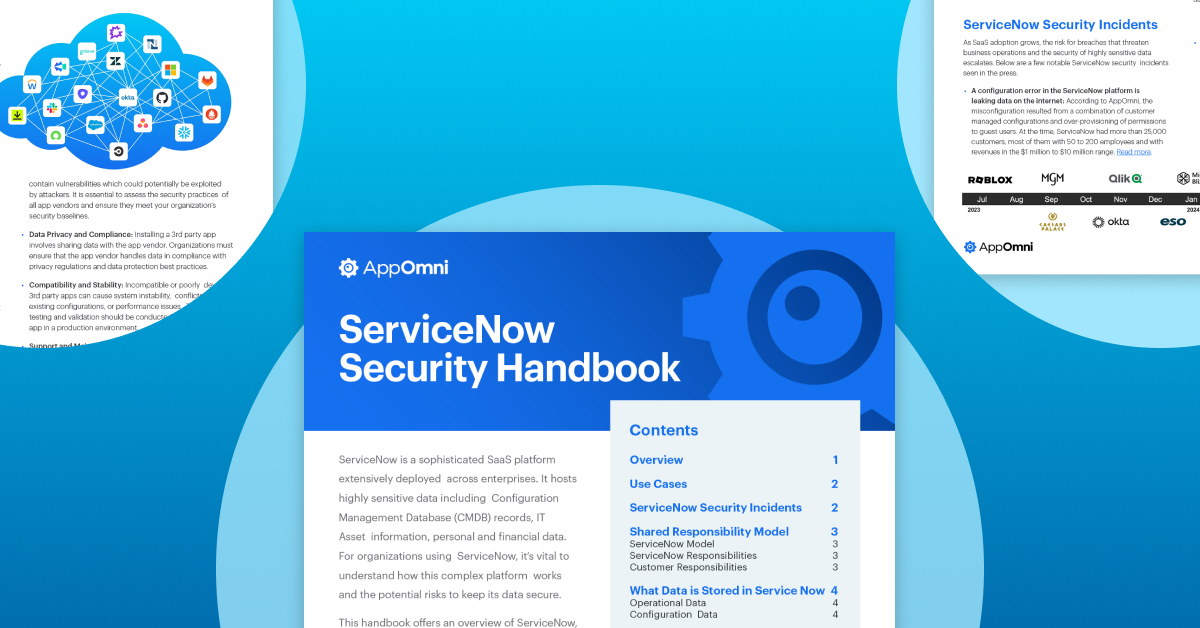 ServiceNow Security Handbook